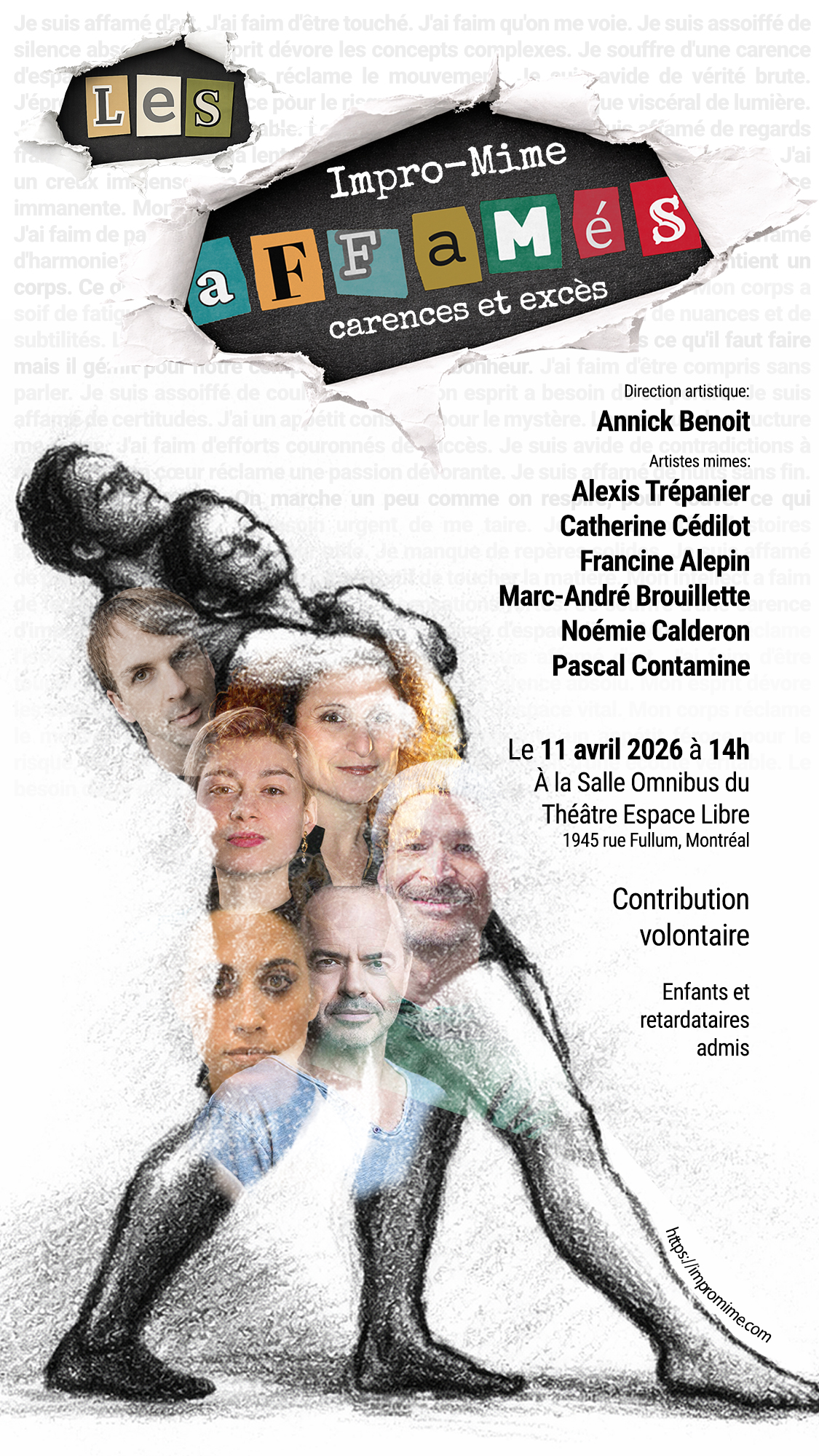 Affiche 11 Avril - Les Affamés